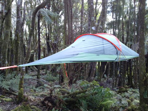 Sleeping In A Tree Tent - Accommodation New Zealand 0