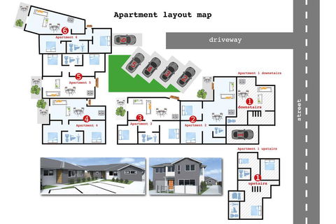 2 Brm Apartment 3 On Jones Crescent - Accommodation New Zealand 1
