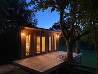 Blue spring cabin